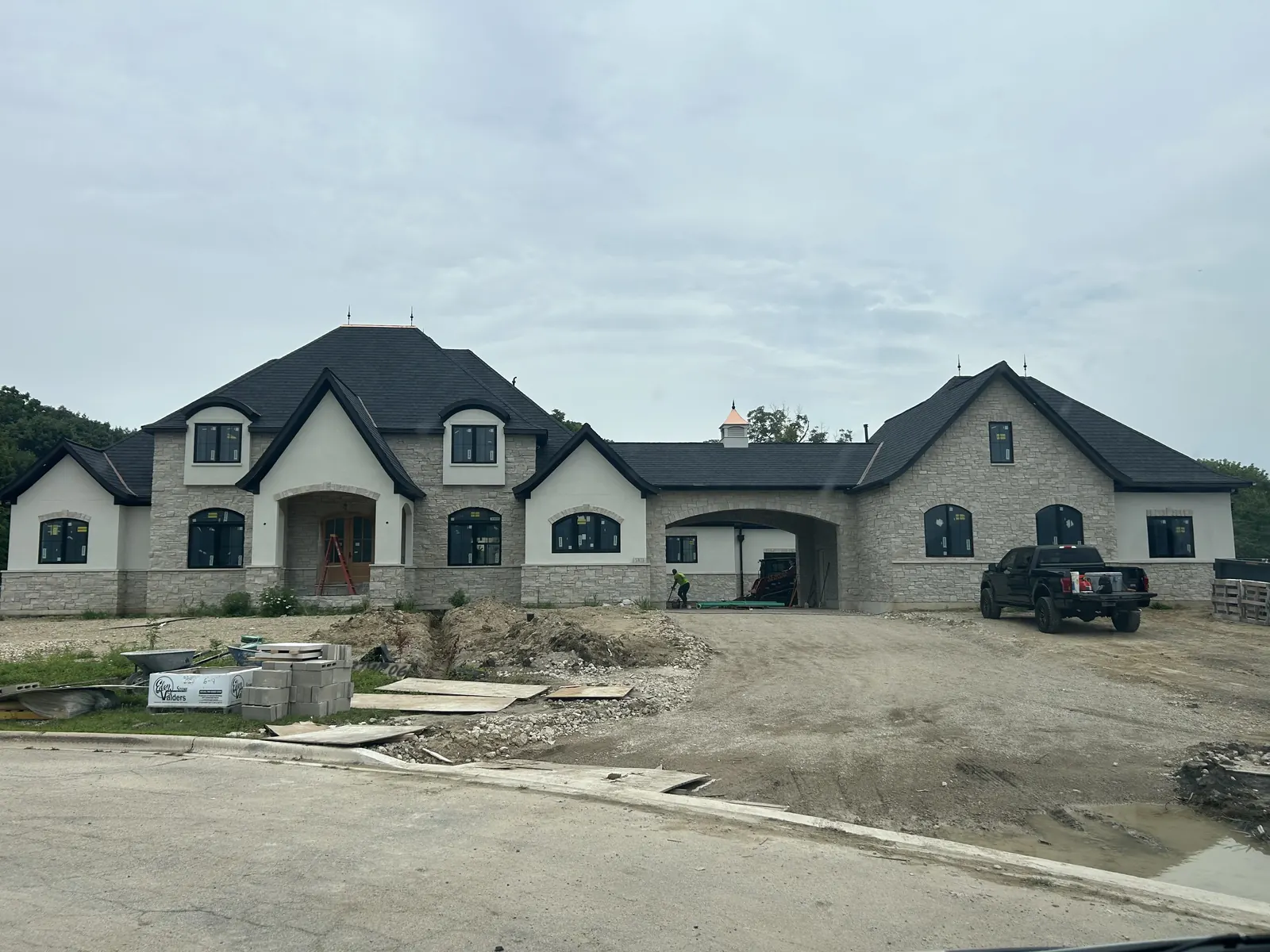 New construction custom home with complete plumbing by Power Plumbing, Chicago northwest suburbs